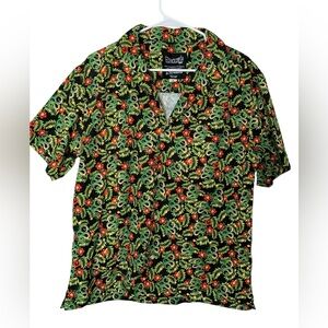 NWT Dragon Ball Z Mens Button Up Shirt Size S Colorful Anime Shenron Hawaiian